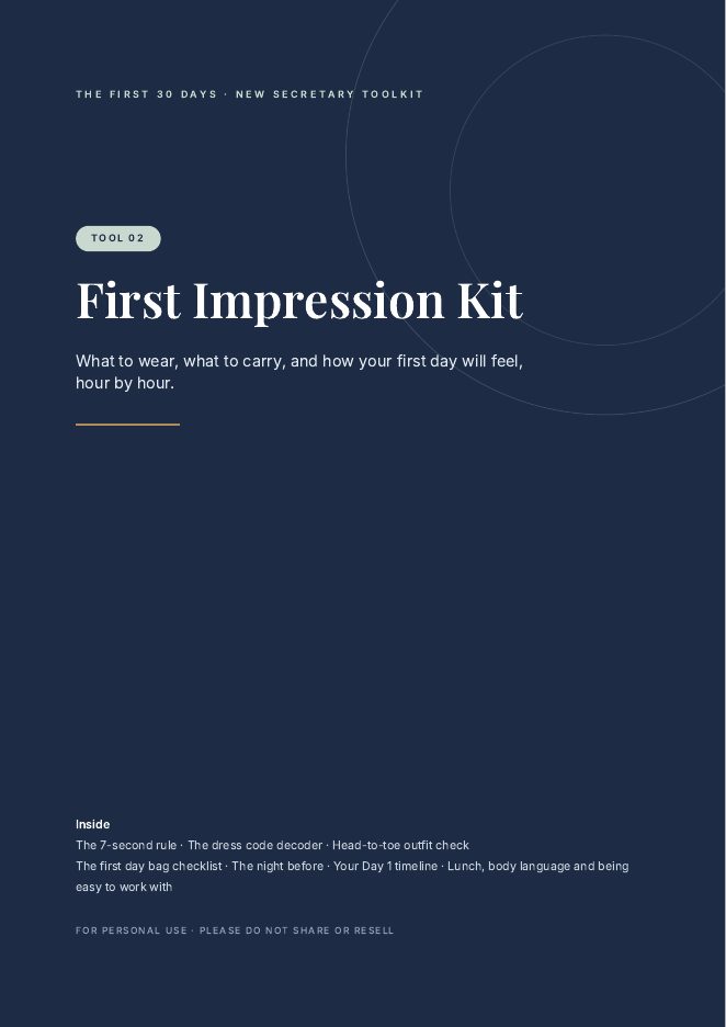2. First Impression Kit