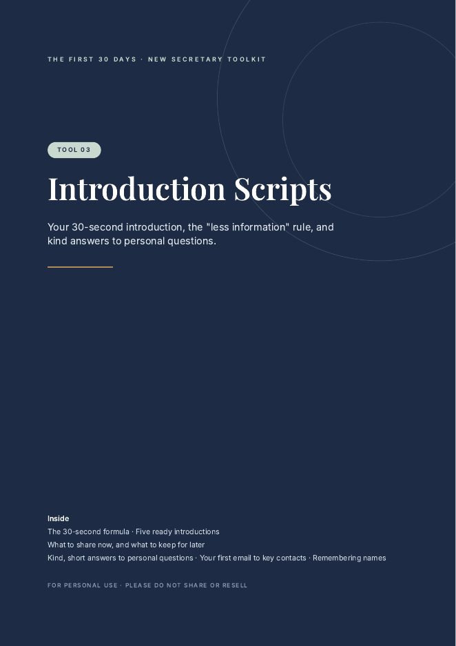 3. Introduction Scripts
