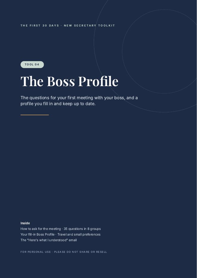 4. The Boss Profile
