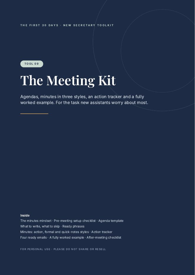 9. The Meeting Kit