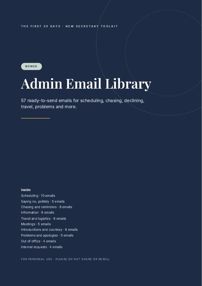 Bonus: Admin Email Library